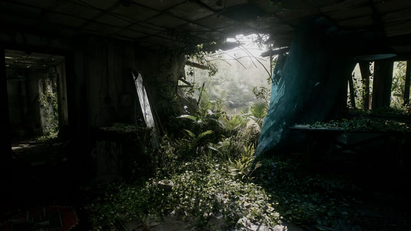 Base scene (Megascan Abandoned Apartment)