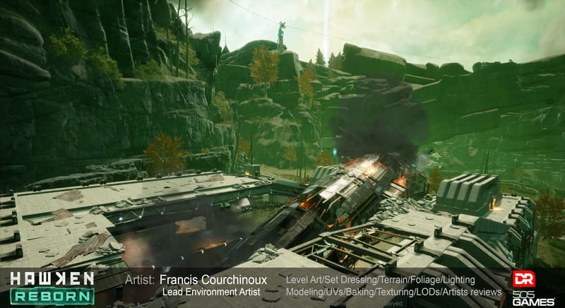 Hawken Reborn — Crashed ship pieces